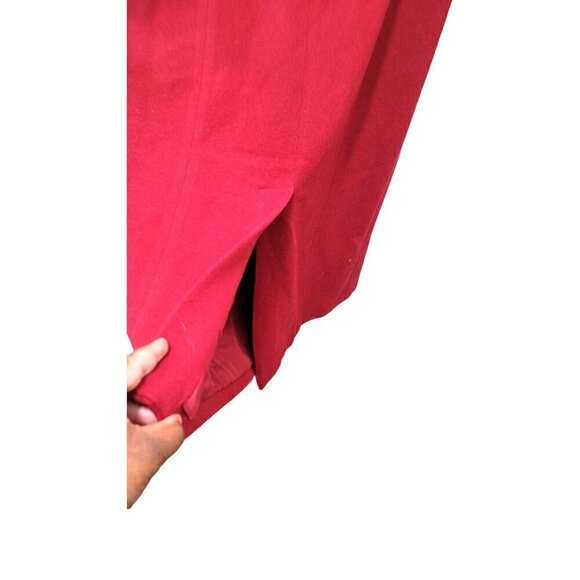 Chadwicks Womens Wool Blend Red Long Coat - Picture 5 of 12